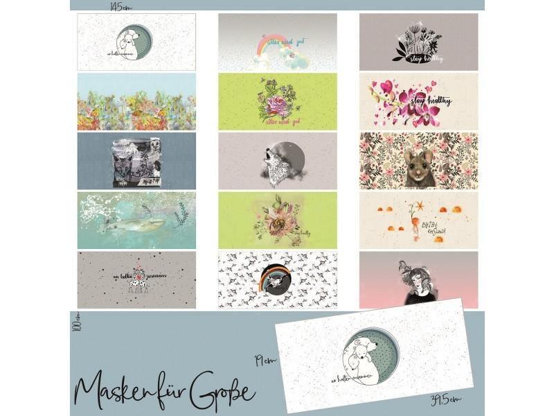 Organic Cotton Panel - Type 1 by Lillestoff-Jersey Panel-Jelly Fabrics