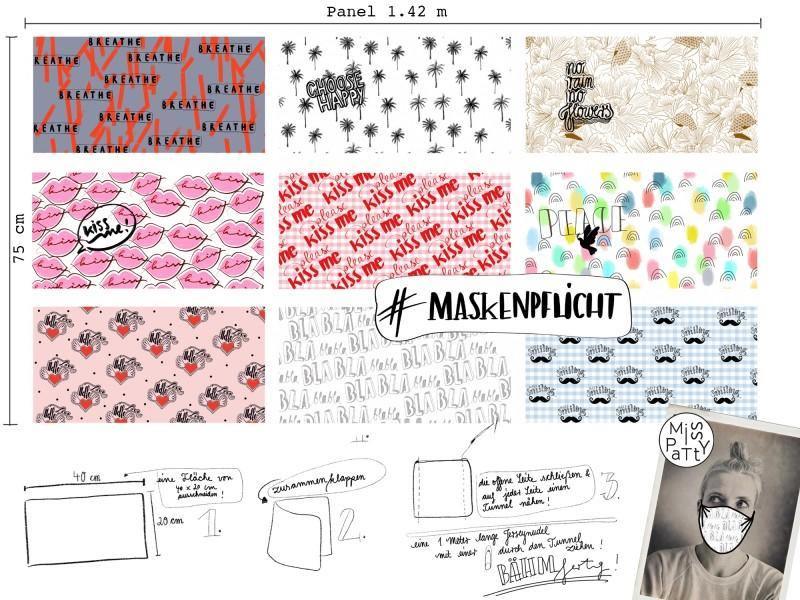 Organic Cotton Panel - Type 6 by Lillestoff-Jersey Panel-Jelly Fabrics