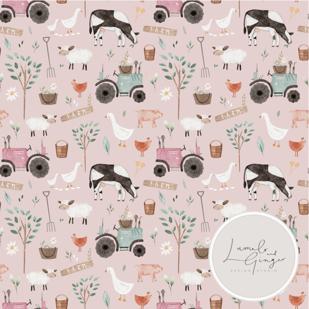 PRE-ORDER!!! - Cotton Jersey - FARM in Cotton (due July)-Jersey Fabric-Jelly Fabrics