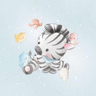 French Terry Panel - Baby Zebra-French Terry Panel-Jelly Fabrics