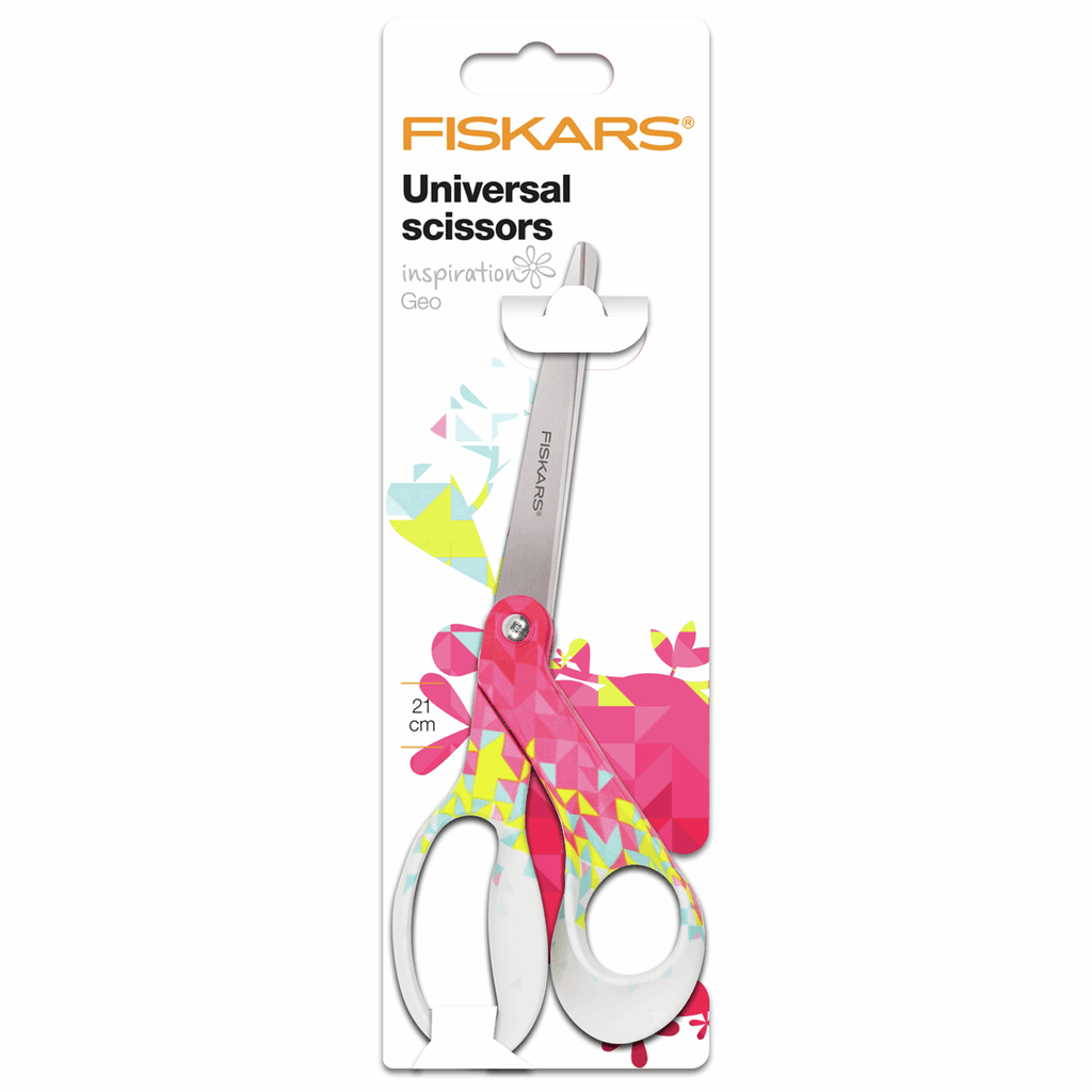 General Purpose Scissors from Fiskars, 21 cm - Geometric-Accessories-Jelly Fabrics