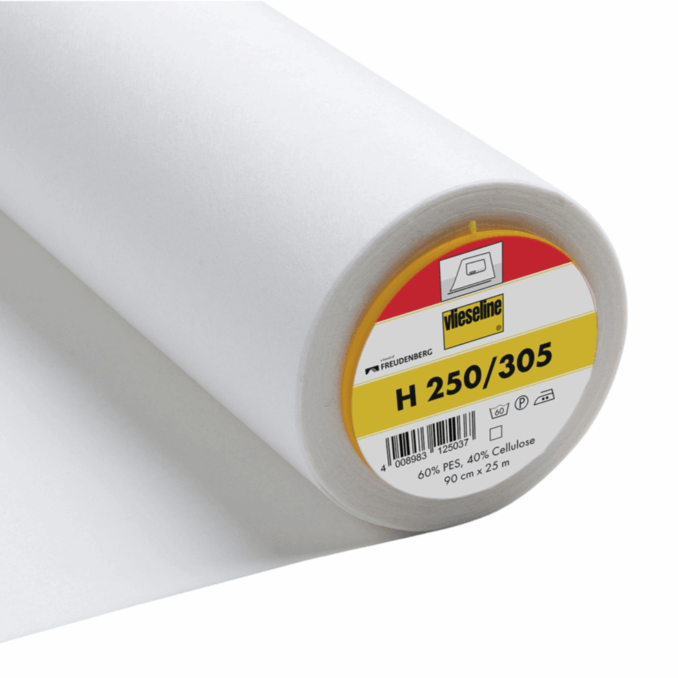 Vlieseline Iron-On Fusible Interfacing - Medium-weight Standard H250 (White)-Interfacing-Jelly Fabrics