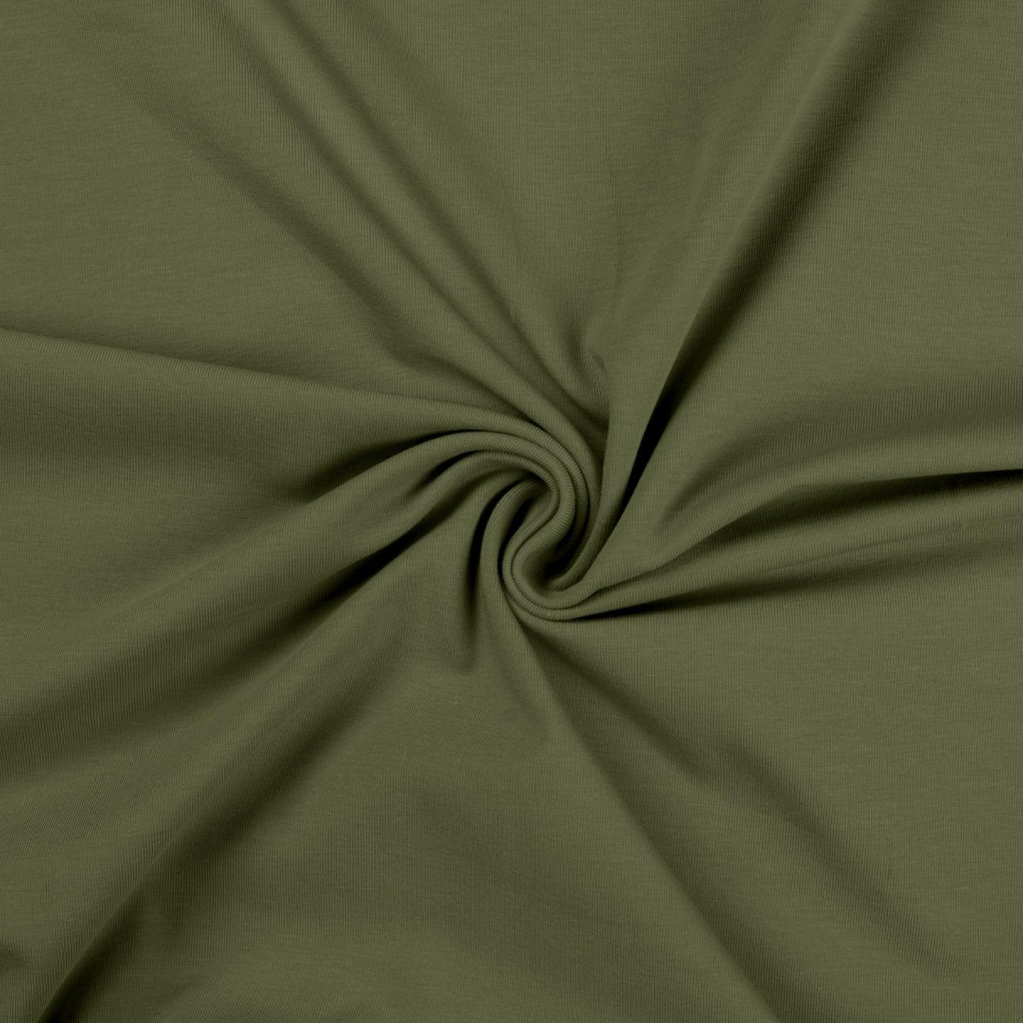 Jersey Fabric - Solid Khaki  Jelly Fabrics – Jelly Fabrics Ltd