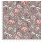 Cotton Jersey - Paisley Garden in Clay (EXCLUSIVE)-Jersey Fabric-Jelly Fabrics