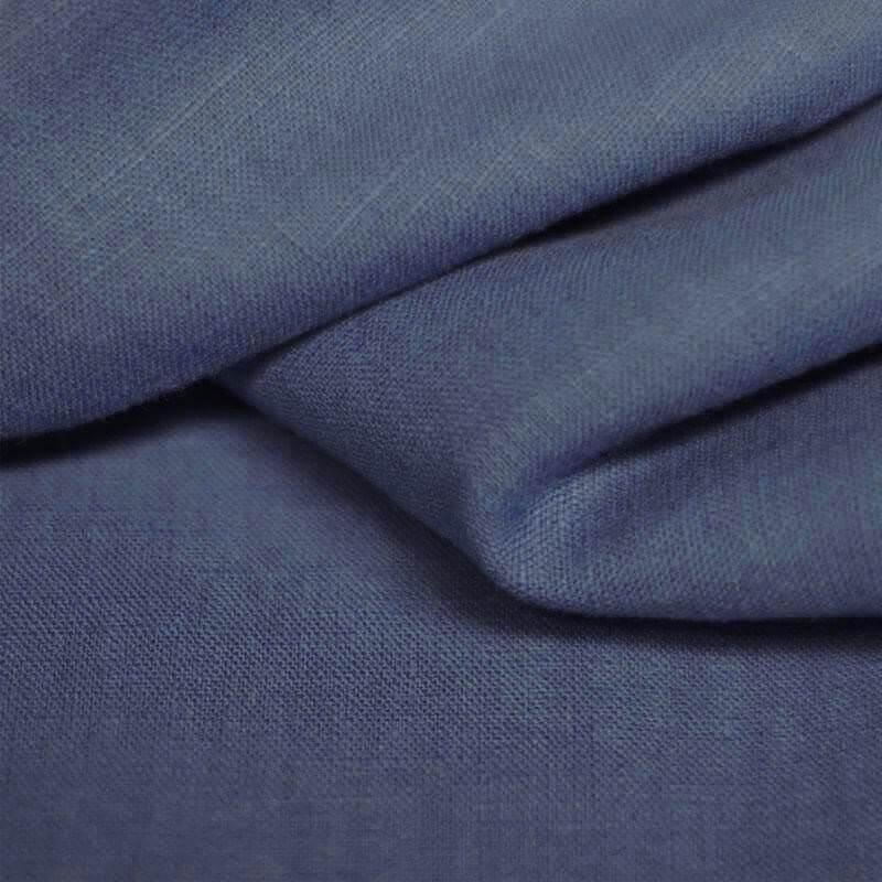 Linen Fabric - Solid in Dark Jeans-Linen-Jelly Fabrics