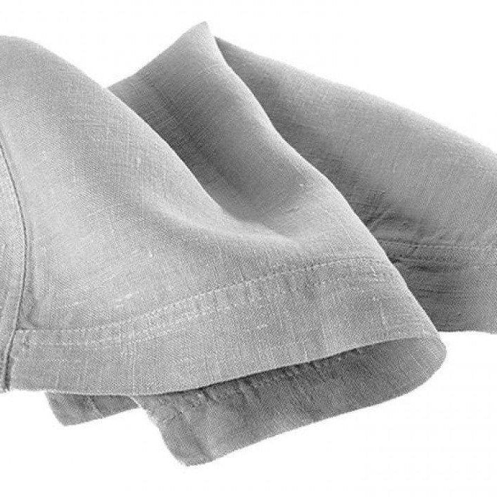 Linen Fabric - Solid in Light Grey-Linen-Jelly Fabrics