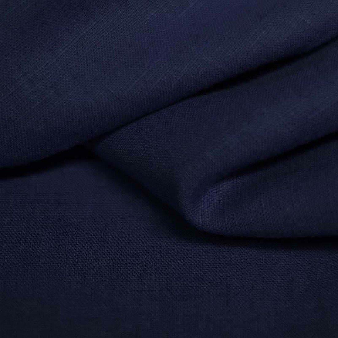 Linen Fabric - Solid in Navy-Linen-Jelly Fabrics