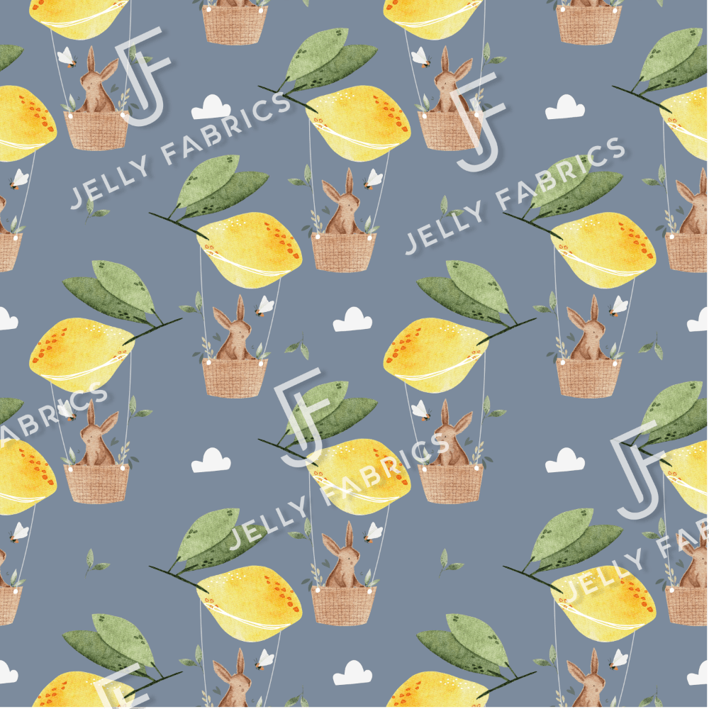 Cotton Jersey - MONA in Cobolt (EXCLUSIVE)-Jersey Fabric-Jelly Fabrics