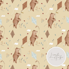 Cotton Jersey - NORTH in Cannoli (EXCLUSIVE)-Jersey Fabric-Jelly Fabrics