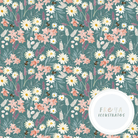 PRE-ORDER!!! - Cotton Jersey - Ophelia in Teal (EXCLUSIVE) (due July)-Jersey Fabric-Jelly Fabrics