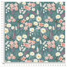 PRE-ORDER!!! - Cotton Jersey - Ophelia in Teal (EXCLUSIVE) (due July)-Jersey Fabric-Jelly Fabrics