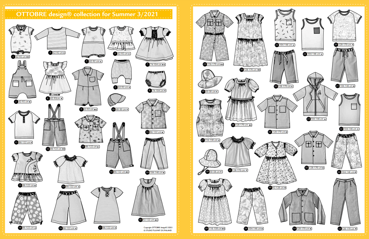 Ottobre Design Magazine - Kids Summer 2021 (English) - Ottobre Design Magazine - Kids Summer 2021 (English) - Jelly Fabrics