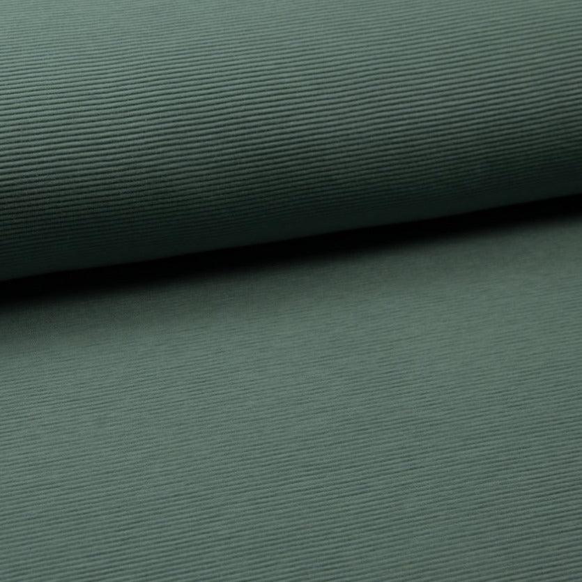Ribbed Jersey - Dusty Green-Jersey Fabric-Jelly Fabrics