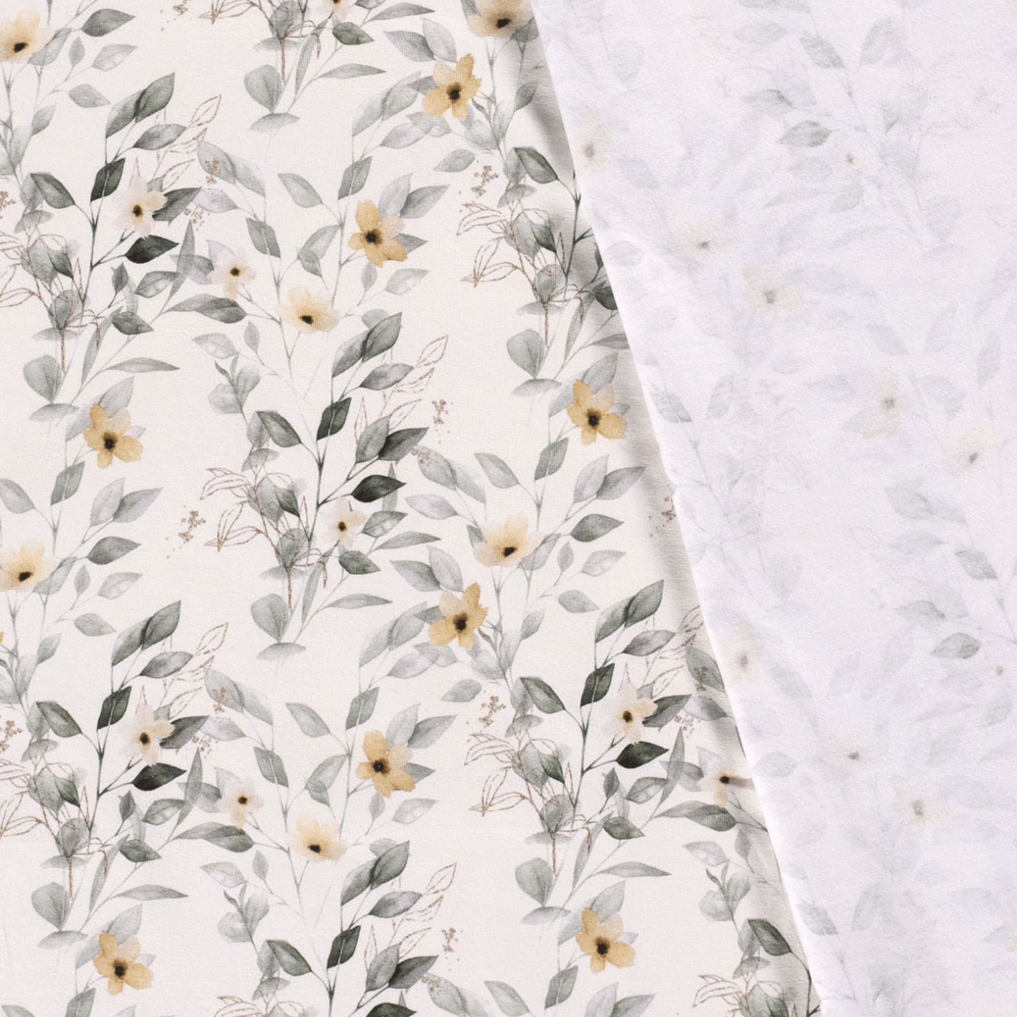 Organic Cotton Jersey - Pastel Flower Bouquet-Organic Jersey-Jelly Fabrics