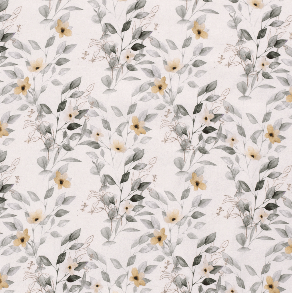 Organic Cotton Jersey - Pastel Flower Bouquet-Organic Jersey-Jelly Fabrics