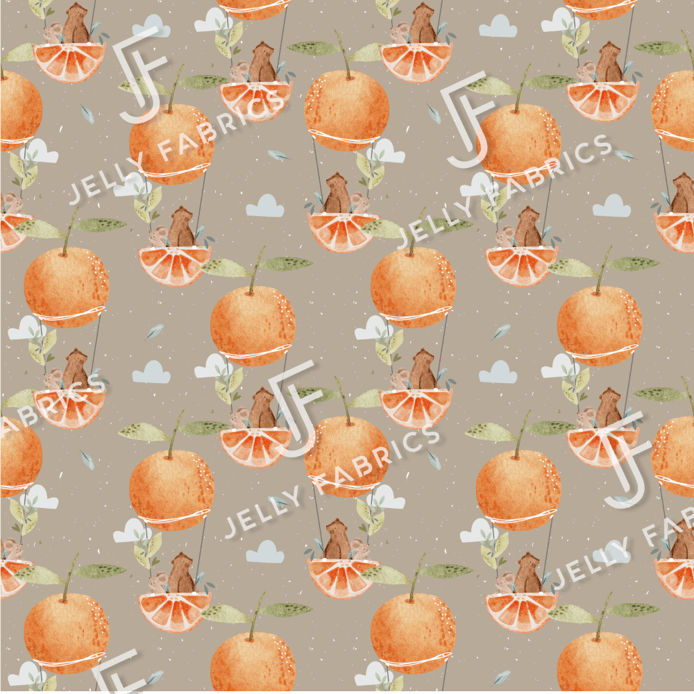 Cotton Jersey - PEEL in Toffee (EXCLUSIVE)-Jersey Fabric-Jelly Fabrics