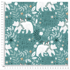 PRE-ORDER!!! - Polar Express in Teal (EXCLUSIVE) (due July)-Jersey Fabric-Jelly Fabrics