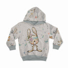French Terry Panel - Forest Adventures Rabbit in Beige-French Terry Panel-Jelly Fabrics