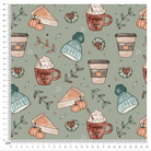 PRE-ORDER!!! - Pumpkin Spice in Sage (EXCLUSIVE) (due July)-Jersey Fabric-Jelly Fabrics
