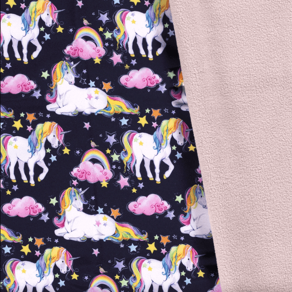Softshell - Rainbow Unicorns-Fleece-Jelly Fabrics