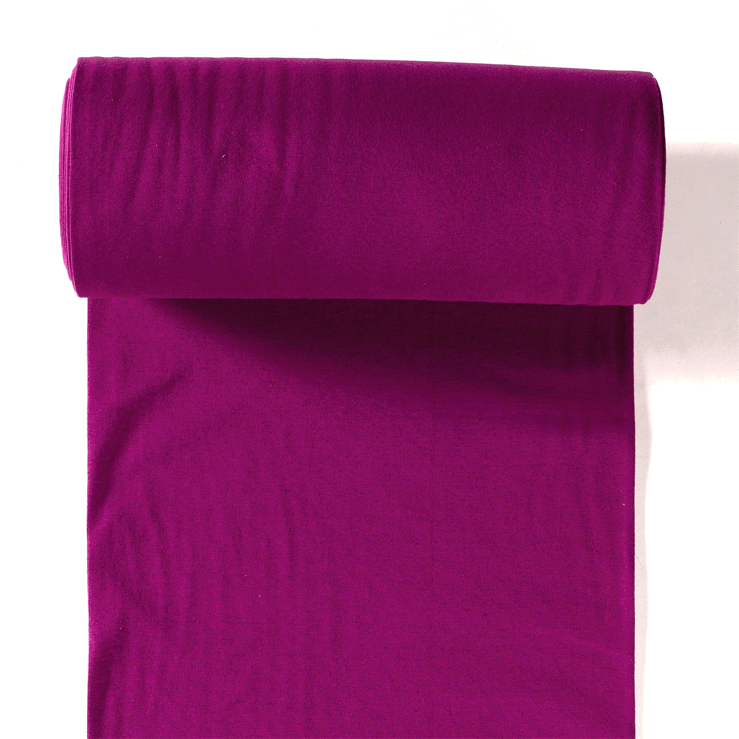 Rib Knit Fabric - Magenta tubular ribbing-Rib Knit-Jelly Fabrics