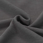 Ribbed Jersey - Dark Grey Melange-Jersey Fabric-Jelly Fabrics