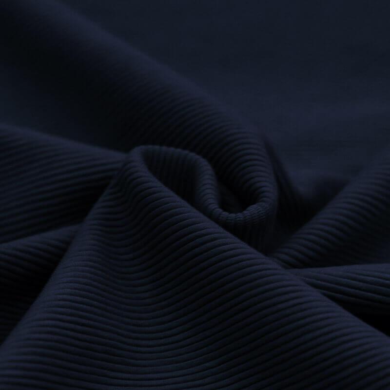 Ribbed Jersey - Navy Blue-Jersey Fabric-Jelly Fabrics