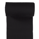 Tubular Ribbing 2x2 - Black-Rib Knit-Jelly Fabrics