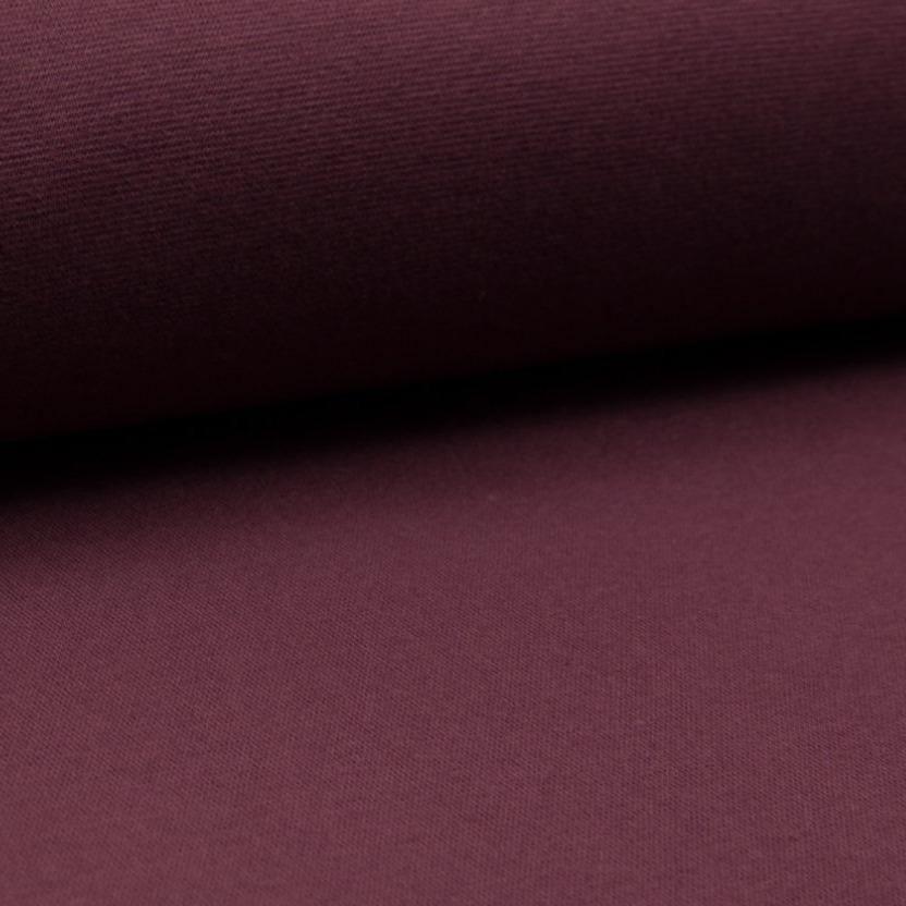 Tubular Ribbing - Dark Dusty Bordeaux-Rib Knit-Jelly Fabrics