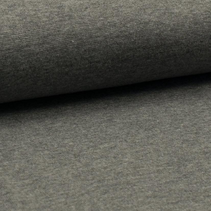 Tubular Ribbing - Grey Melange-Rib Knit-Jelly Fabrics