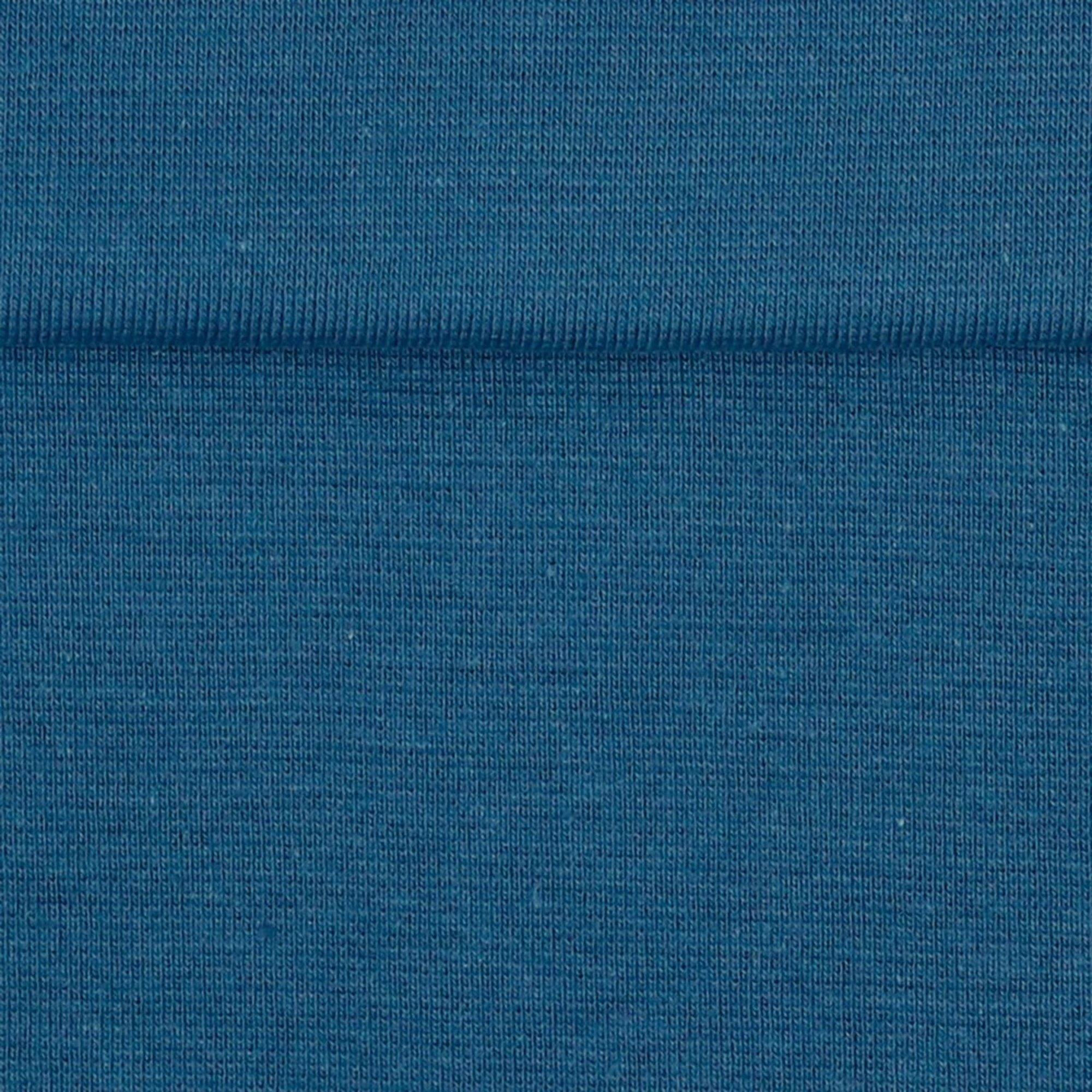 Organic Ribbing Fabric - Jeans Blue tubular rib-Organic Rib Knit-Jelly Fabrics