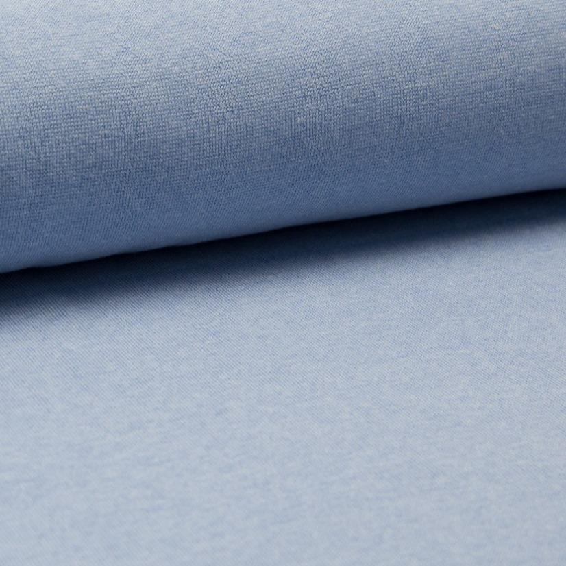 Tubular Rib Knit - Light Blue Melange ribbing-Rib Knit-Jelly Fabrics
