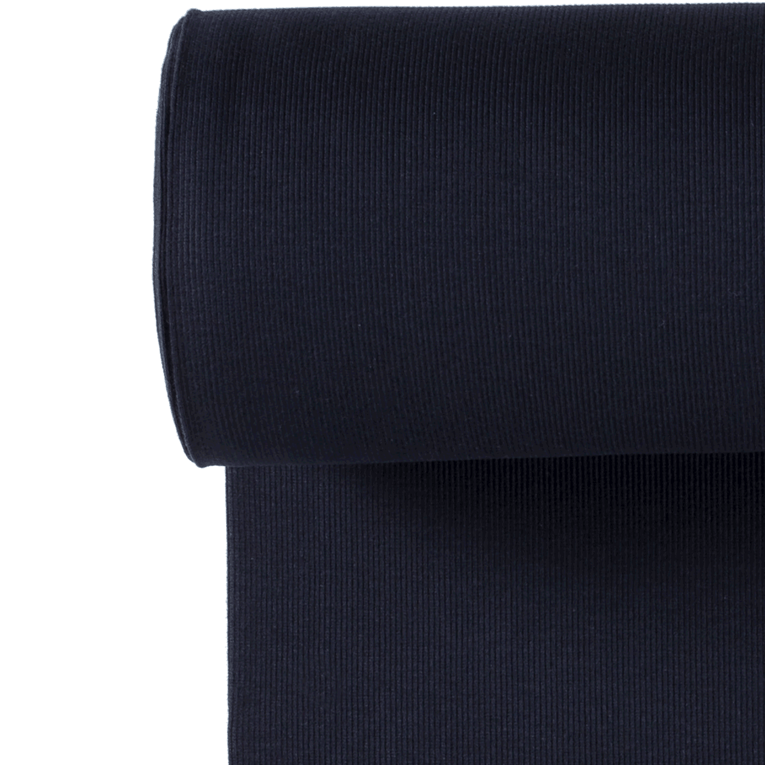 Tubular Ribbing 2x2 - Dark Navy-Rib Knit-Jelly Fabrics
