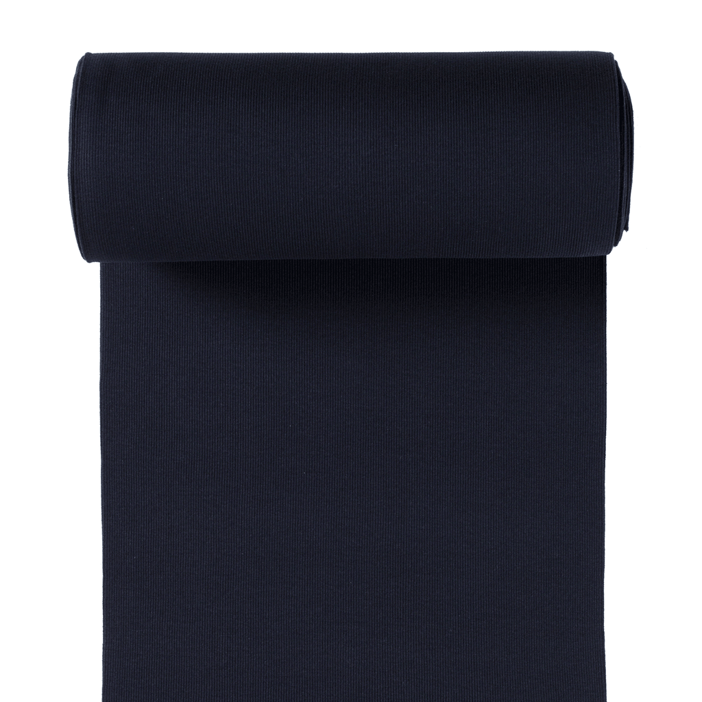 Tubular Ribbing 2x2 - Dark Navy-Rib Knit-Jelly Fabrics