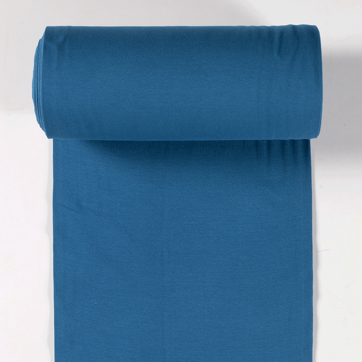 Rib Knit - Petrol tubular ribbing-Rib Knit-Jelly Fabrics