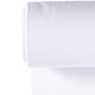 Tubular Ribbing 2x2 - White-Rib Knit-Jelly Fabrics