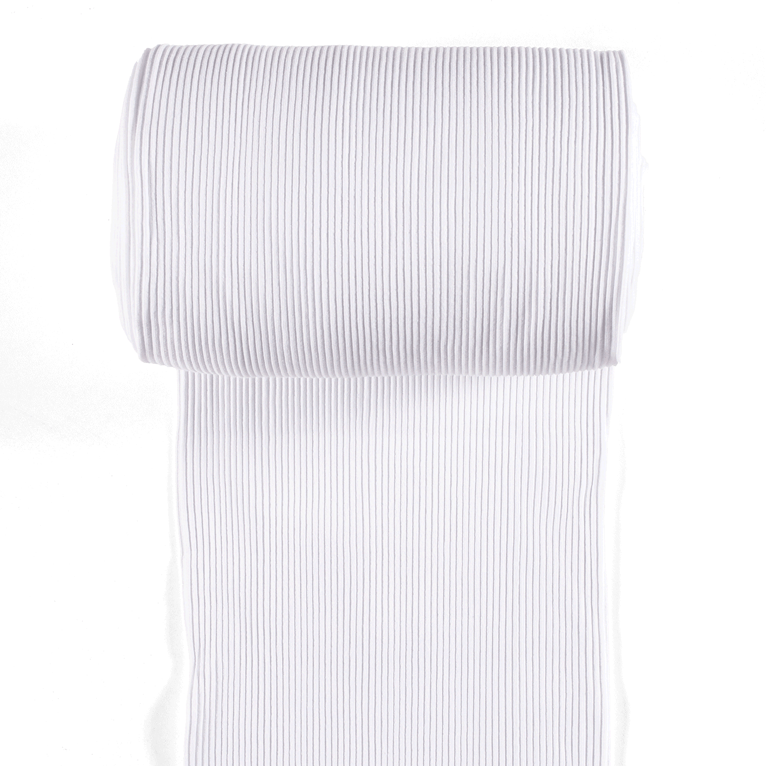 Chunky Tubular Ribbing - White-Rib Knit-Jelly Fabrics