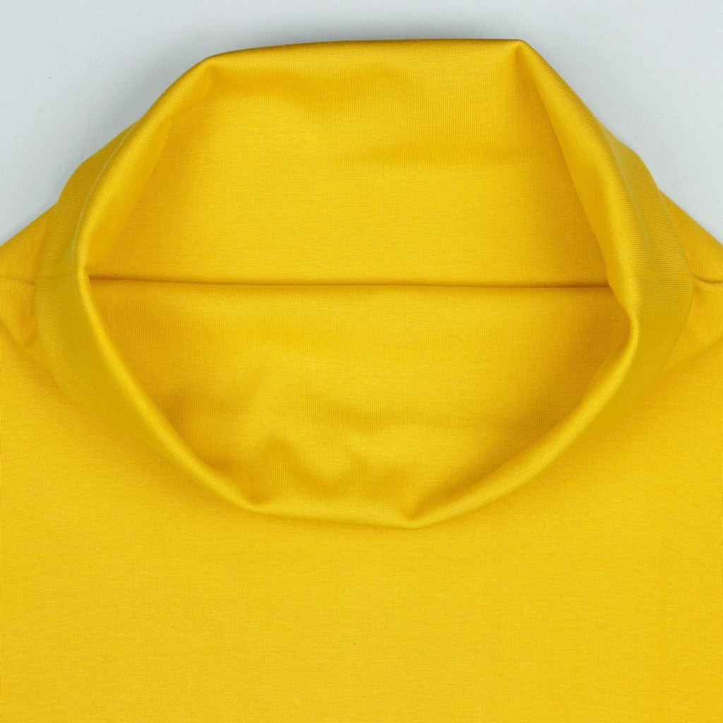 Organic Tubular Ribbing - Yellow-Organic Rib Knit-Jelly Fabrics