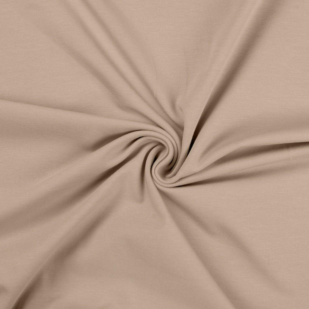 Cotton Jersey - Sand (NEW)-Jersey Fabric-Jelly Fabrics