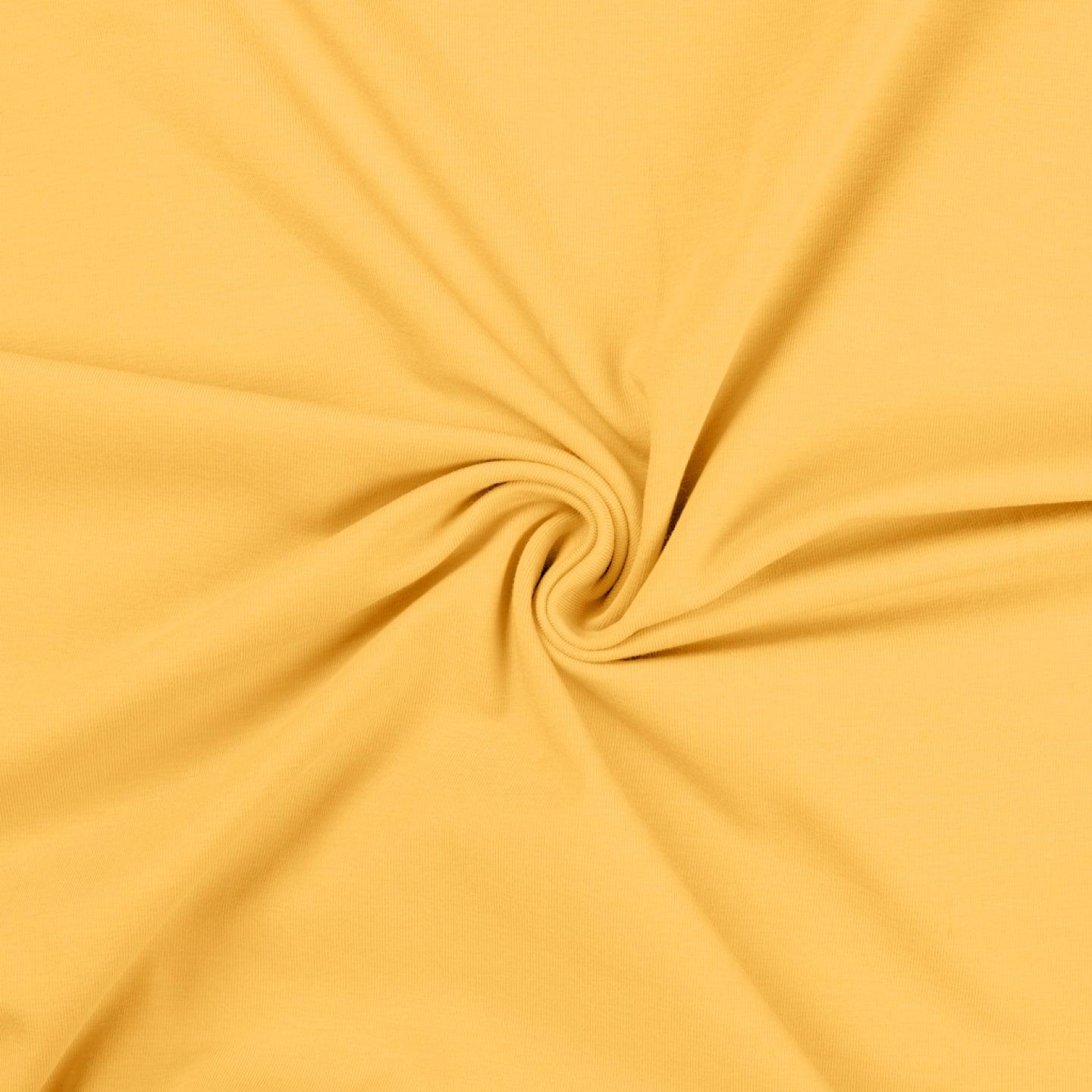 Cotton Jersey - Soft Yellow (NEW)-Jersey Fabric-Jelly Fabrics