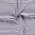 Cotton Jersey - Dark Grey and White Stripes-Jersey Fabric-Jelly Fabrics