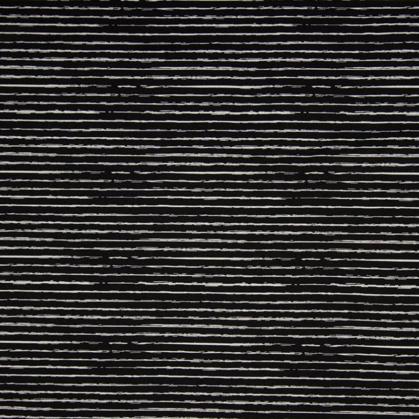 Cotton Jersey - Stripes in Black-Jersey Fabric-Jelly Fabrics