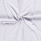Cotton Jersey - Light Grey and White Stripes-Jersey Fabric-Jelly Fabrics