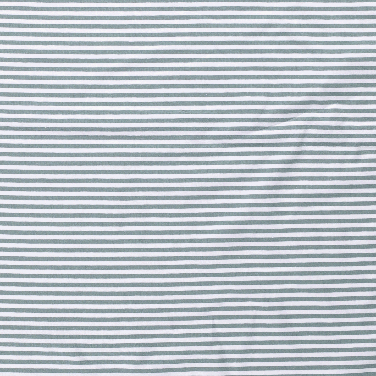 Cotton Jersey - Old Green and White Stripes-Jersey Fabric-Jelly Fabrics