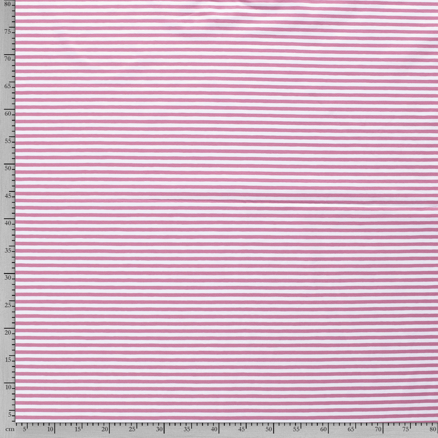 Cotton Jersey Fabric - Old Pink with White Stripes-Jersey Fabric-Jelly Fabrics