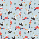 Cotton Jersey - TOCO in Sky (EXCLUSIVE)-Jersey Fabric-Jelly Fabrics