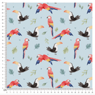 Cotton Jersey - TOCO in Sky (EXCLUSIVE)-Jersey Fabric-Jelly Fabrics