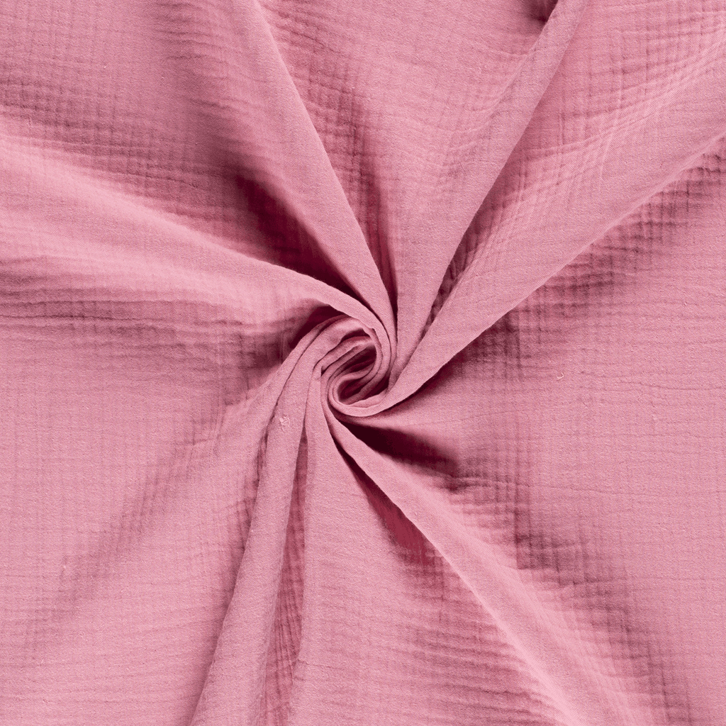 Triple Gauze - Dark Rose-Muslin Fabric-Jelly Fabrics