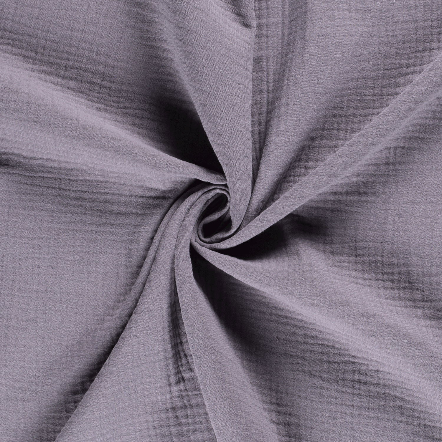 Triple Gauze Fabric - Solid in Grey-Muslin Fabric-Jelly Fabrics