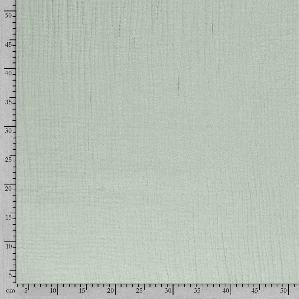 Triple Gauze Fabric - Solid in Old Green-Muslin Fabric-Jelly Fabrics